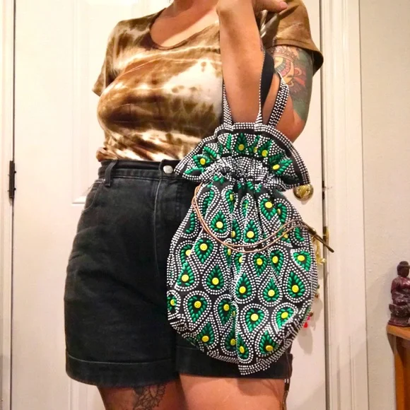 Vintage Drawstring Bag - Picture 1 of 10